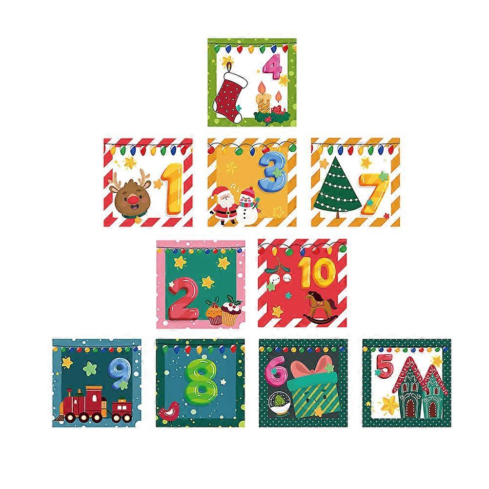 Floor Decal for Kids Square Applicable to Bedroom Pvc Assorted Color Educational Toy 1 Set