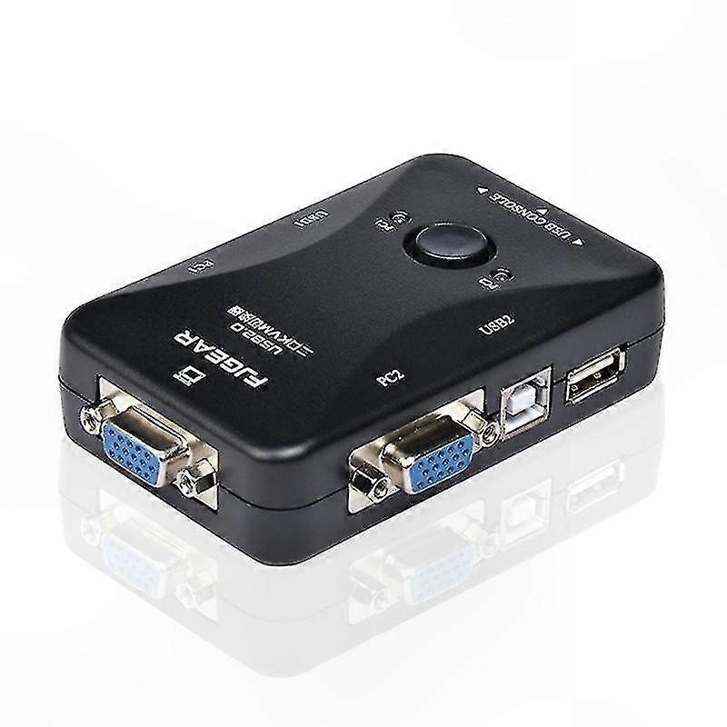 HD o USB KVM Switch for Keyboard Mouse Monitor Adapter with 1080P Support