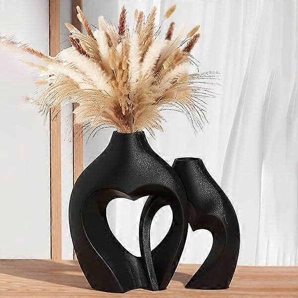 Geometric vases, two-piece set, adding a fashionable and warm atmosphere