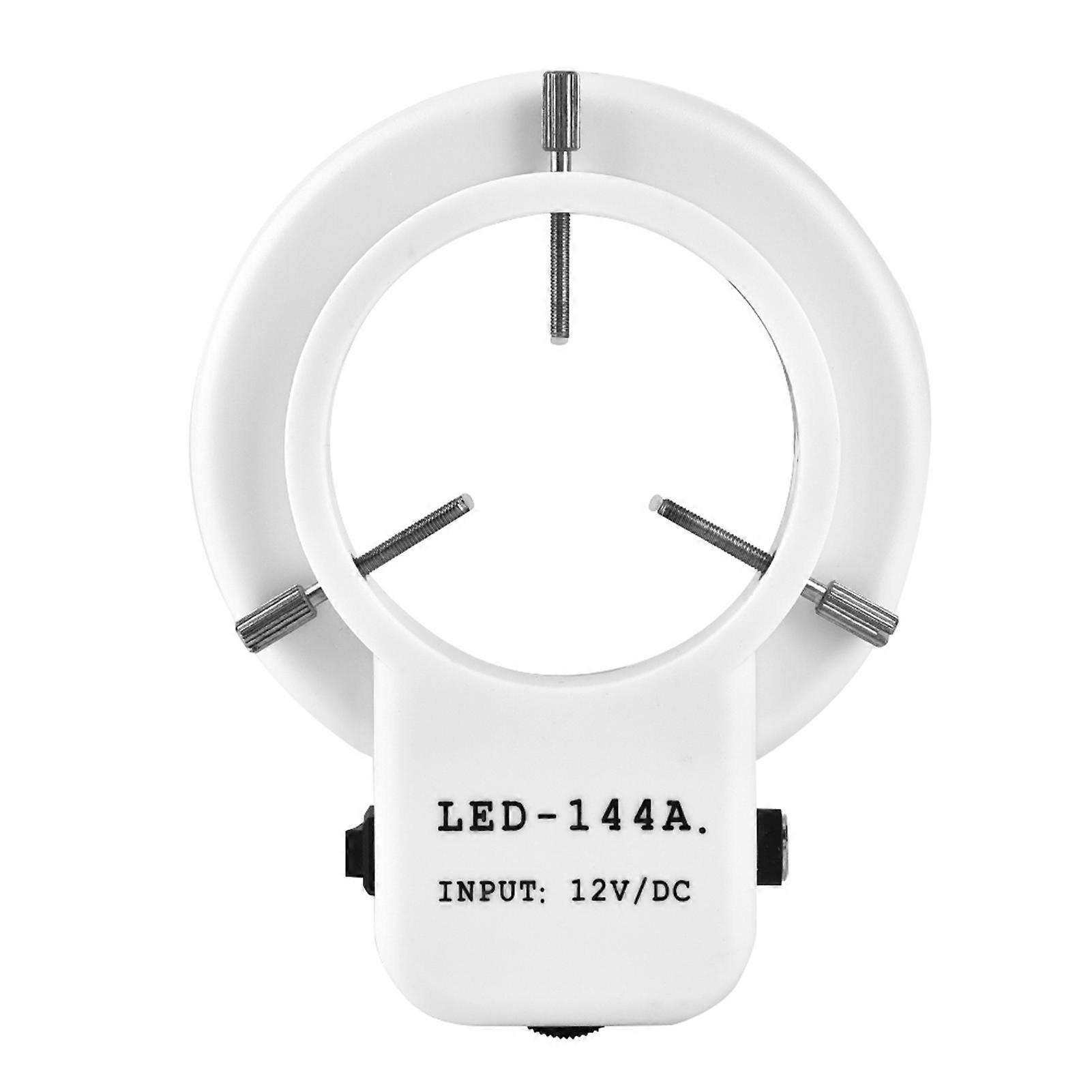 Microscope Camera 144 LED Ring Light 9.8cm Adjustable Brightness