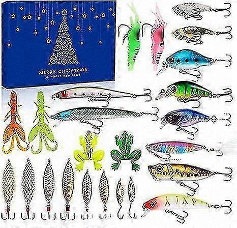 24-Day Fishing Lures Advent Calendar for Adults & Teens