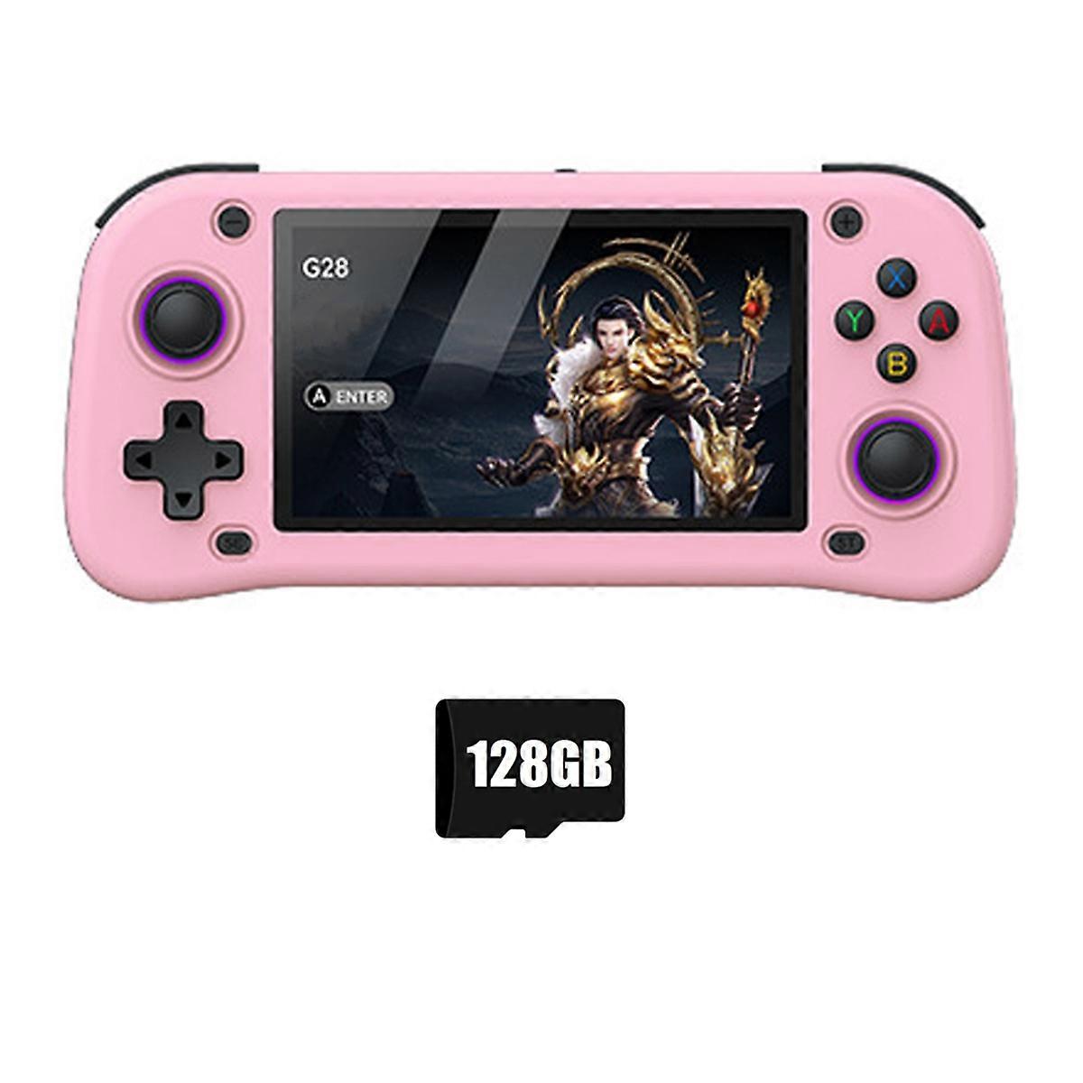 G28 Retro Handheld Video Game Console 128G 20000+Game 4.3 Inch Screen Linux Pocket Player for /PS1/N