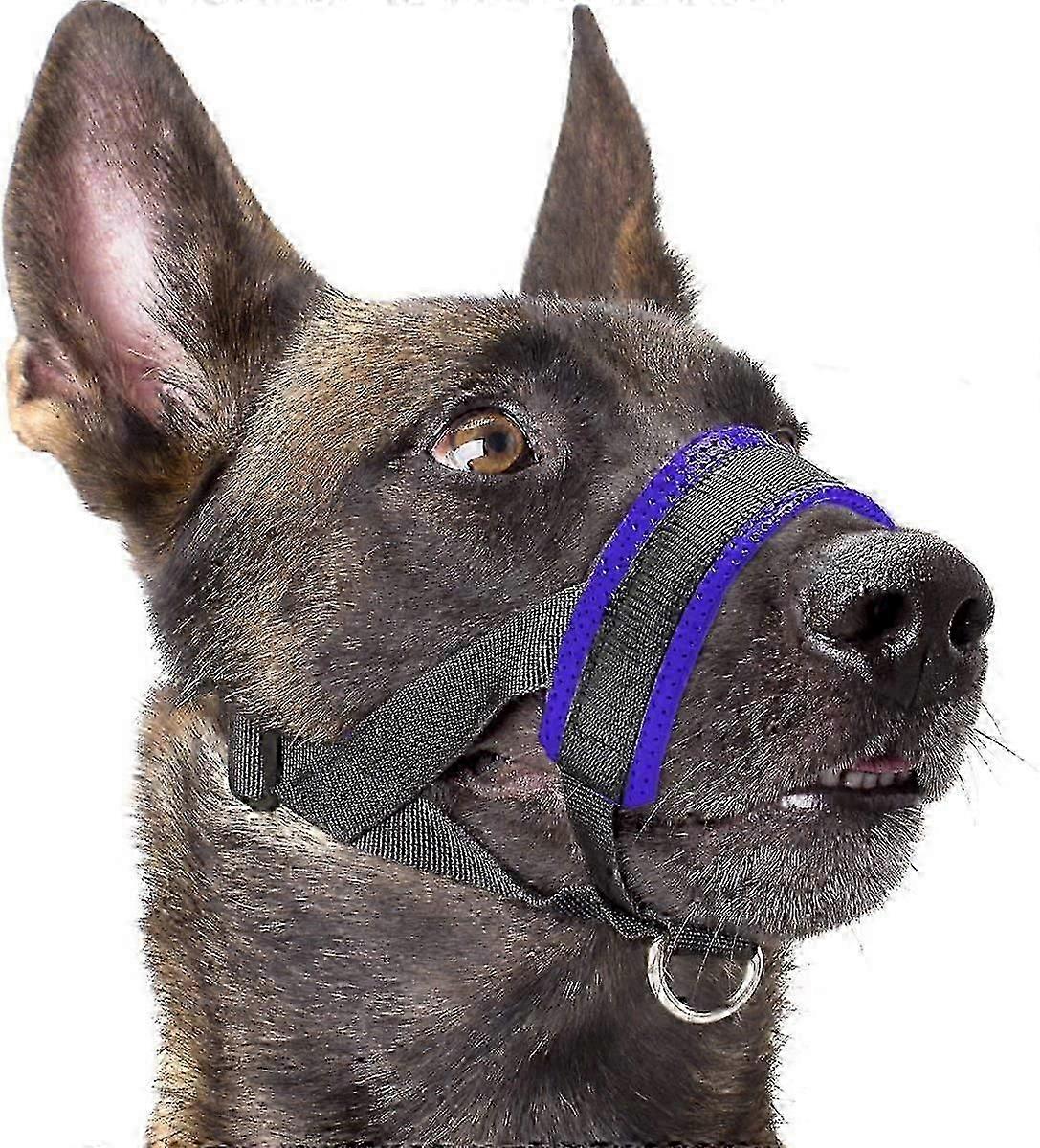 Dog Muzzle for Small & Medium Dogs - Anti-Bite, Chew Proof Adjustable Soft Padding Muzzle Guard