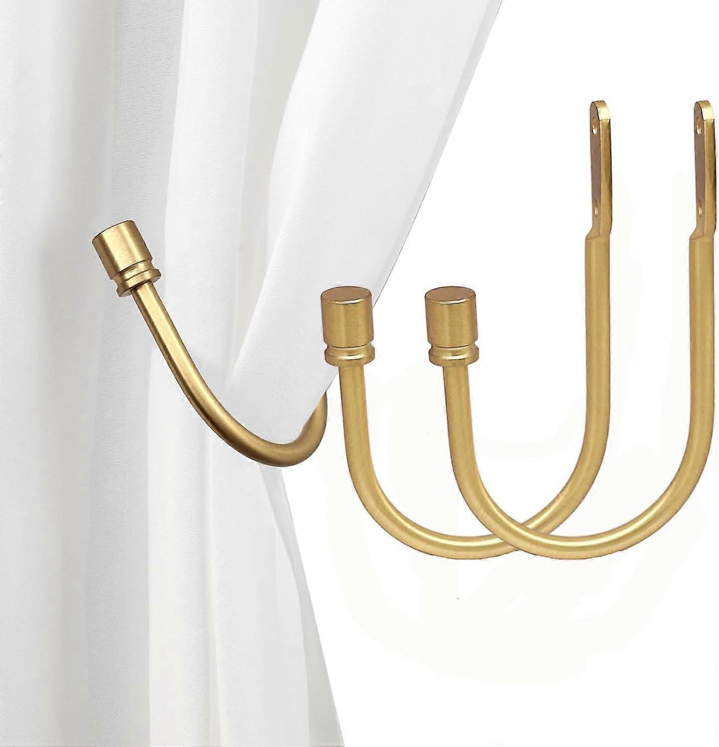 2 db függönytartó, fém dekoratív függönyrögzítő végzárókkal