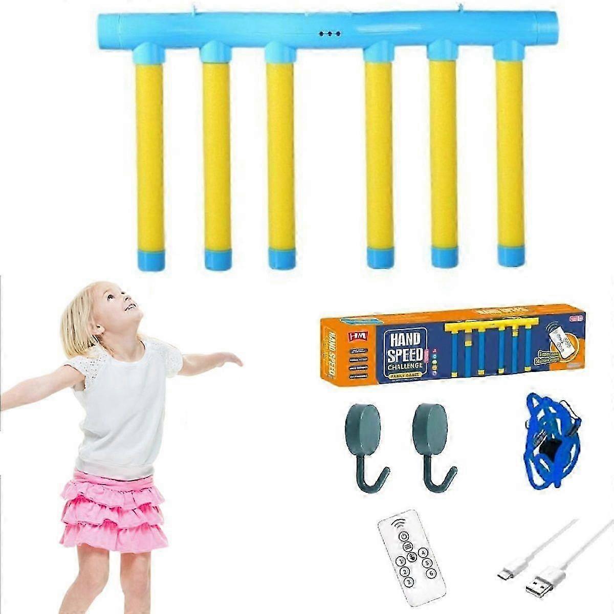 Fun Catching Stick Toy Fast Reaction Game for Kids Adults Interactive Hand Grabber Toy for Hand-Eye Coordination