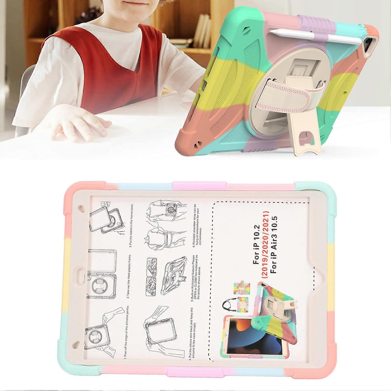 360° Rotatable Silicone Case for IOS Tablet 7th 8th 9th Air3 10.5"