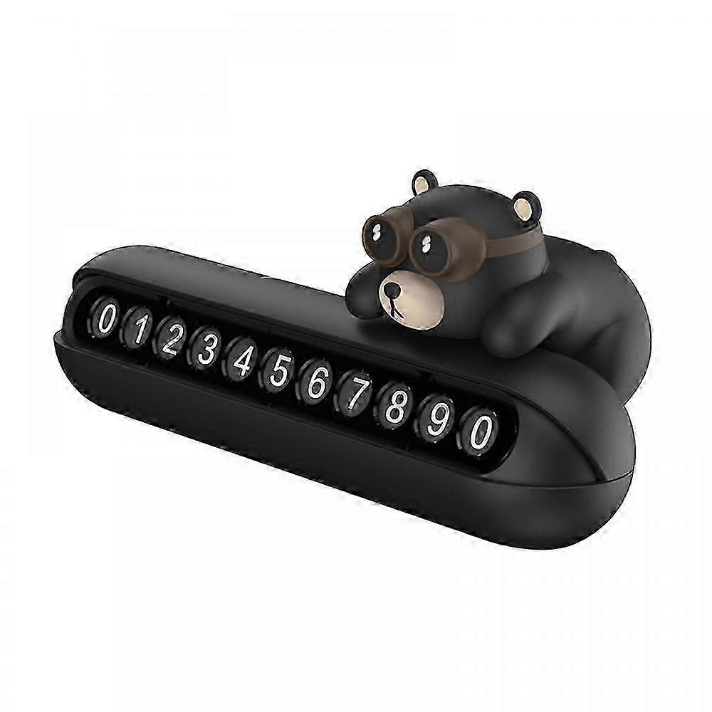 Car Temporary Parking Sign Hidden Moving Automobile Parking Number Sign