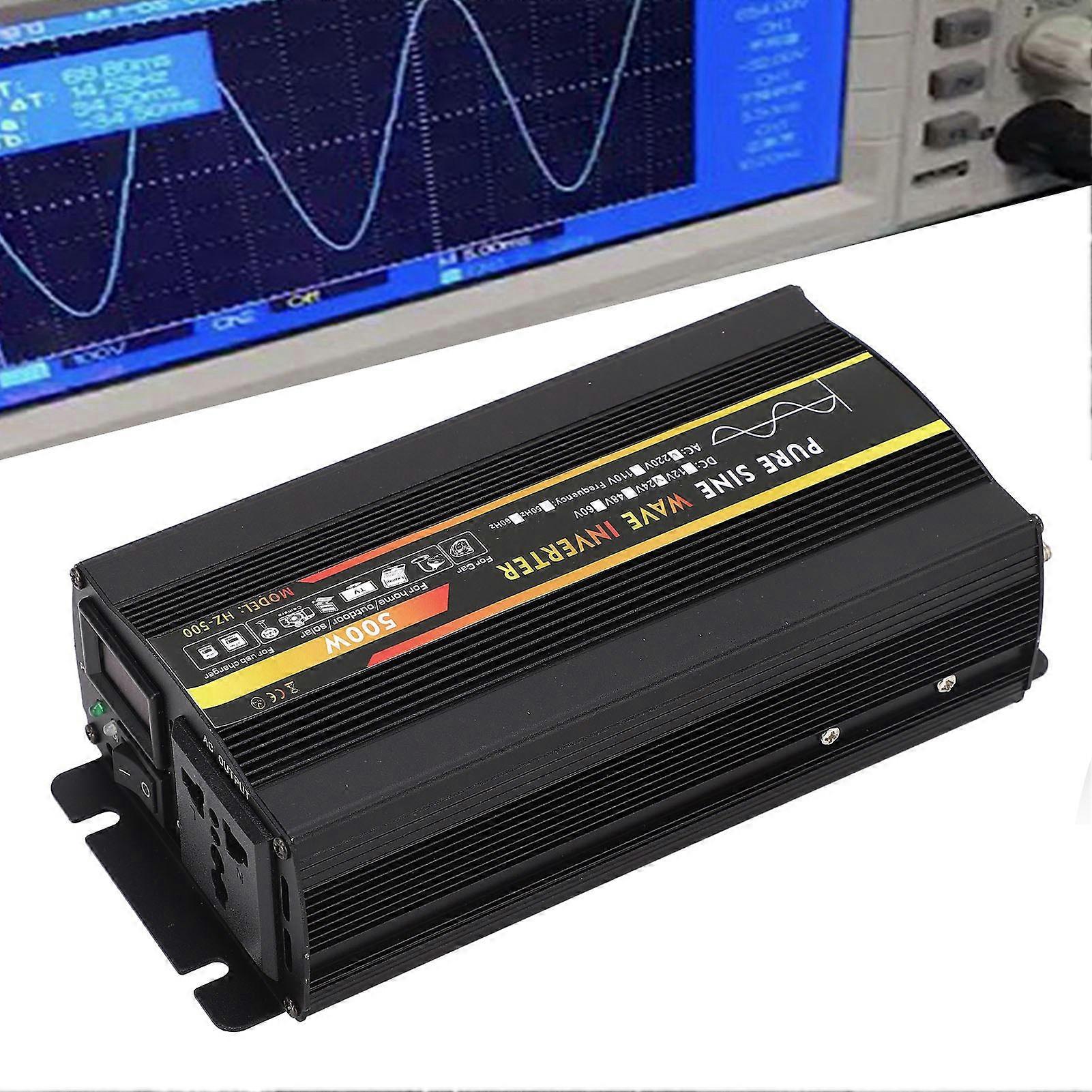 500W DC24V to AC220V Pure Sine Wave Inverter with LED Display