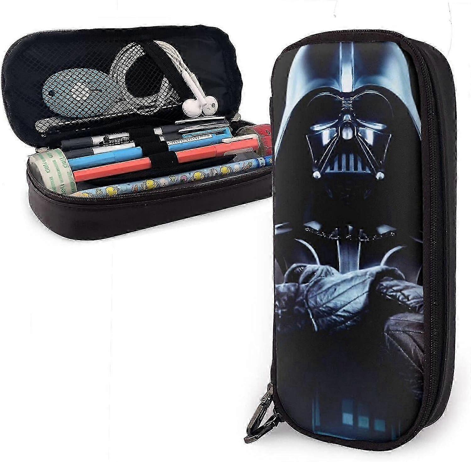 G3806 الجلود مقلمة حقيبة القرطاسية مكتب تخزين مربع مستحضرات التجميل مجلد منظم محمول