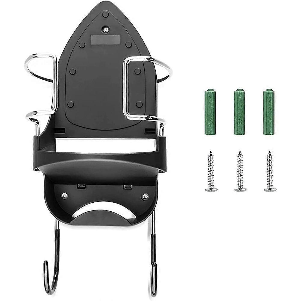 Iron Board Hanger Wall Mount Electric Iron Holder Iron and Ironing Board Storage Organizer Shelf wi