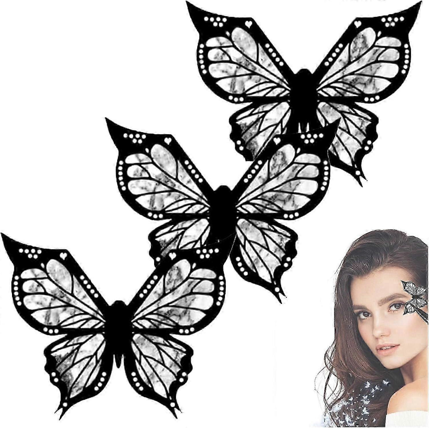 Butterfly Eyeliner Stencil, Butterfly Eye Makeup Stencil Eyeliner, Winged Eyeliner Stamp, Eyeliner Stencils For Eyes Wing