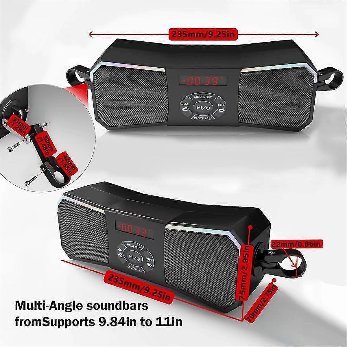 Off-Road Motorcycle Speakers 12V Wireless Stereo Audio System
