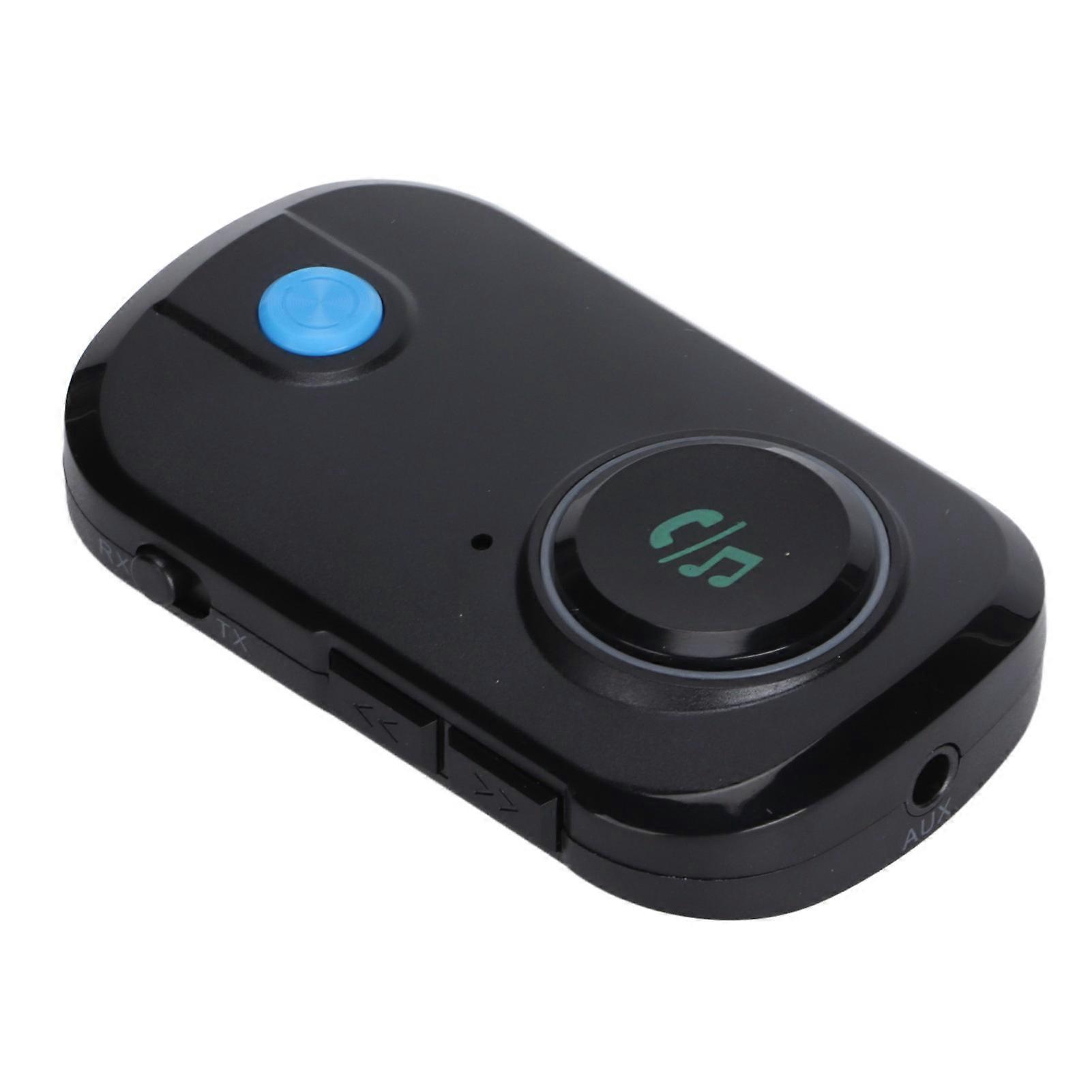 T3 Bluetooth 5.0 Transmitter Receiver Adapter 3.5mm Black 280mAh