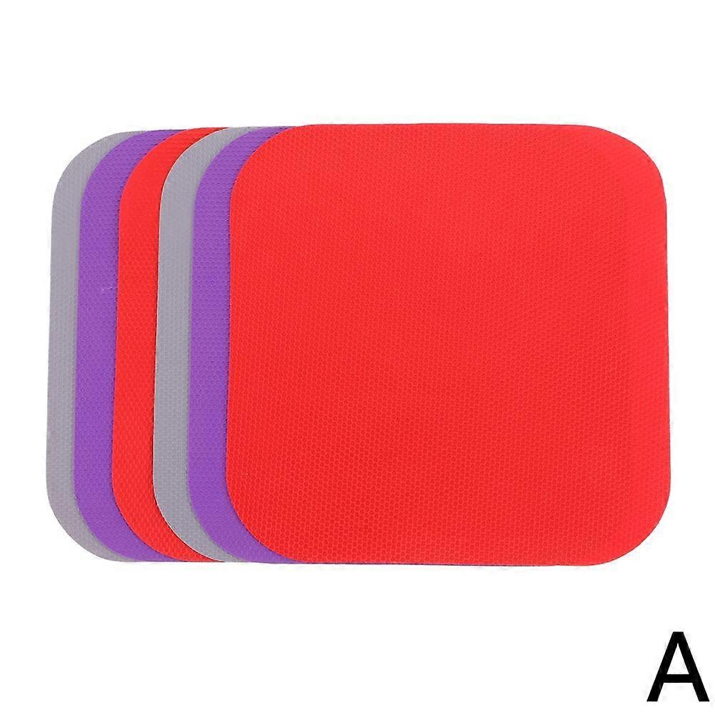 Rubber Bottle Opener Mat 6 Pack Non Slip Jar Opener Kitchen Gadgets Colorful Square Design Effortless Opening Hand Protection