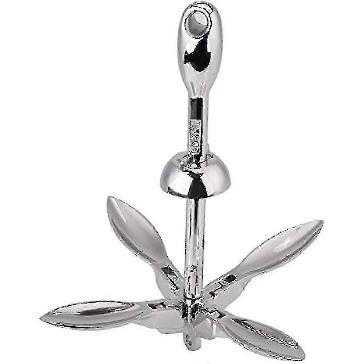 15kg Stainless Steel Folding Grapnel Anchor for Marine Yacht - Ideal Docking Hardware