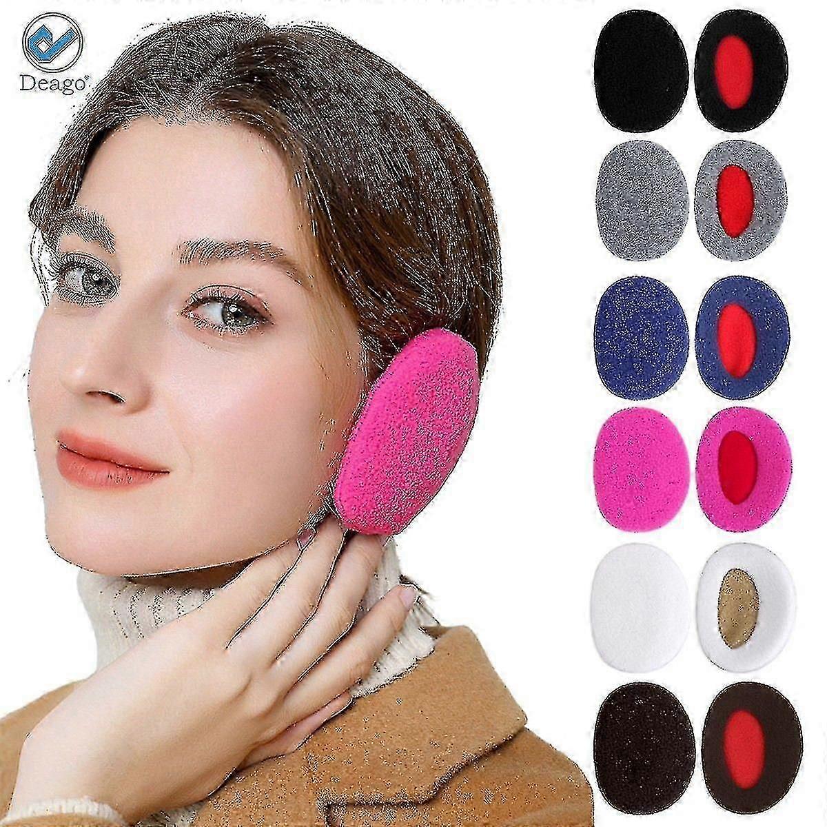 cache-oreilles pour hommes et femmes polaire douce chauffe-oreilles d’hiver 6 paires