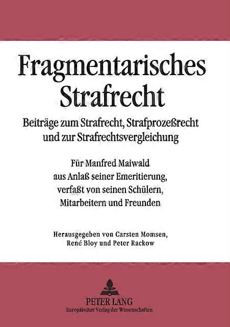 Fragmentarisches Strafrecht Paperback