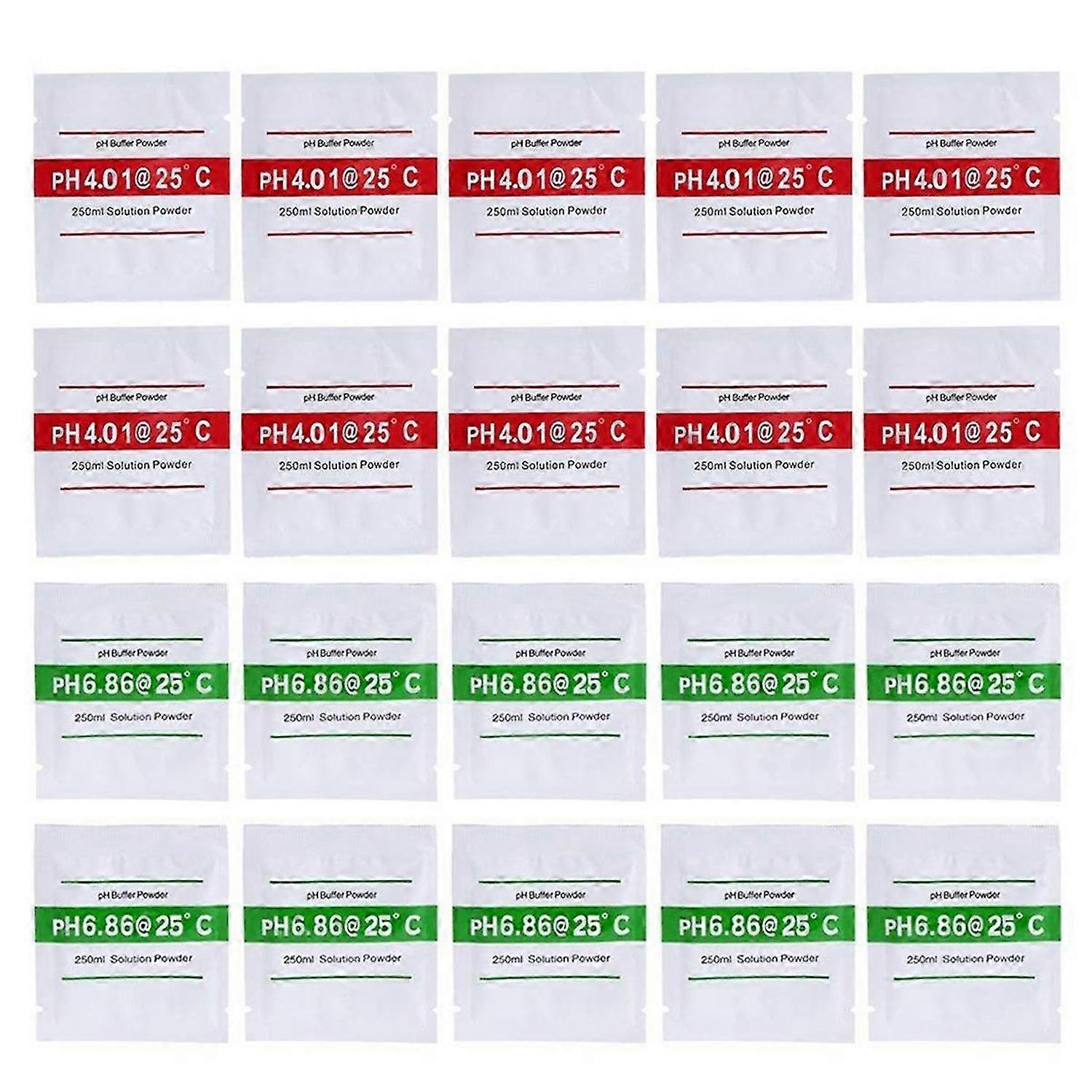 20 Pack PH Meter Buffer Solution Powder For Precise PH Meter