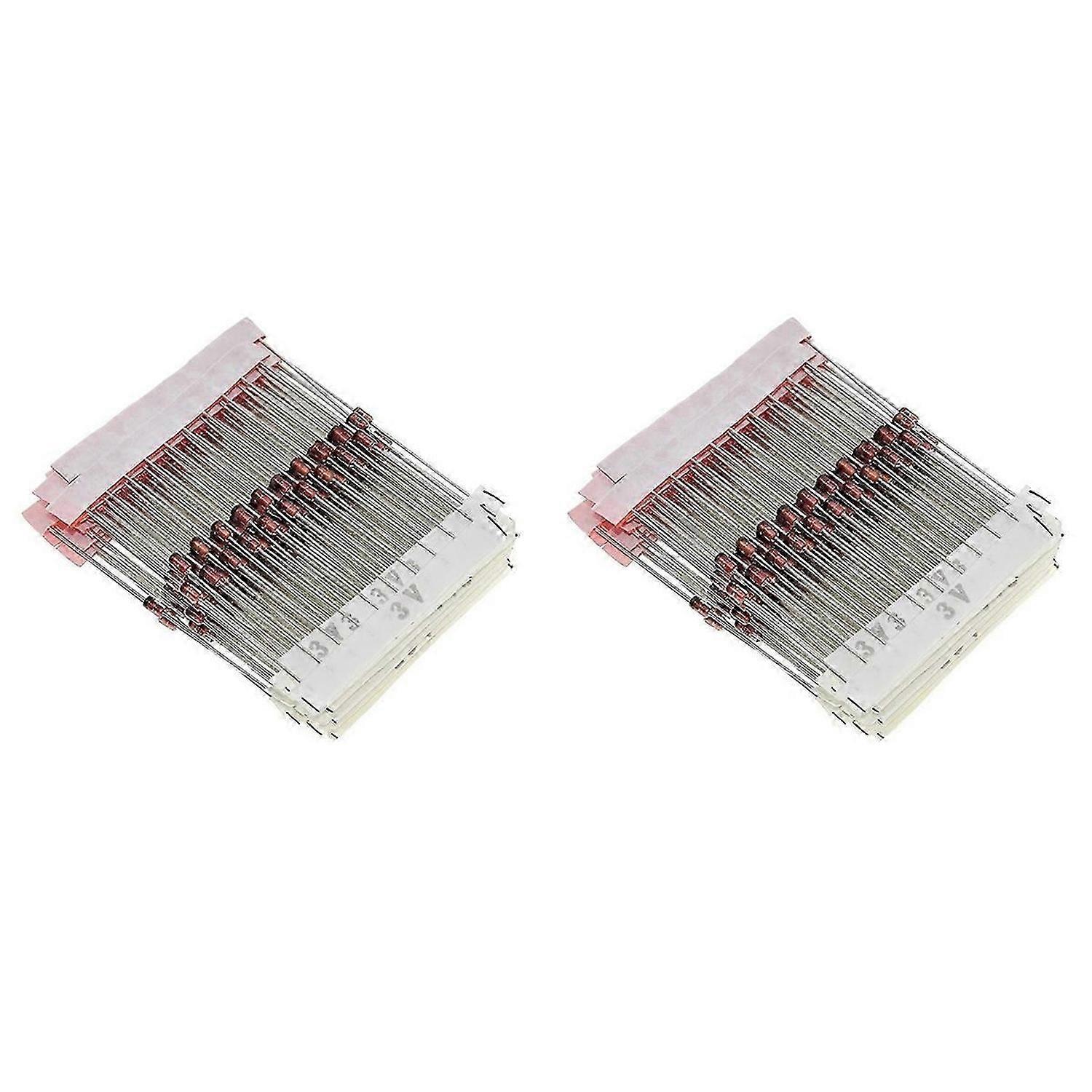 250PCS 1W Zener Diode Assorted Kit 3V-33V, 25 Values Assorted Set