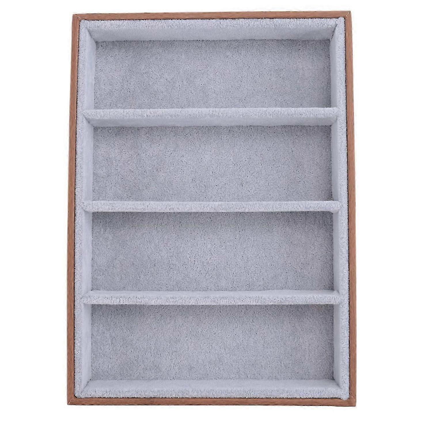 Sunglasses Display Glasses Cases 4 Grids Sunglasses Display - Brown