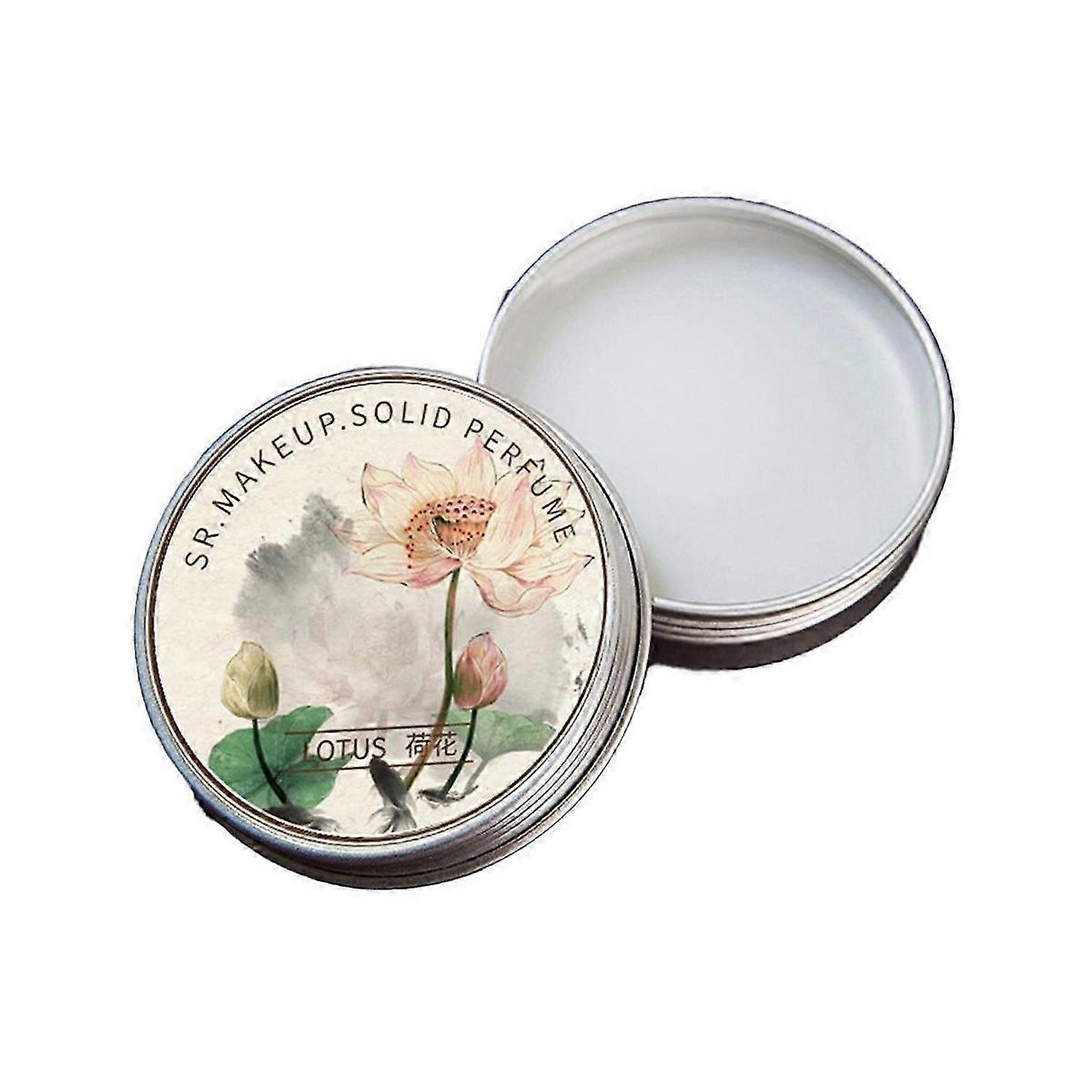 5 Pcs Women Solid Perfume Portable Solid Balm Long-Lasting Fragrances Elegant Female Solid Perfumes(Lotus)