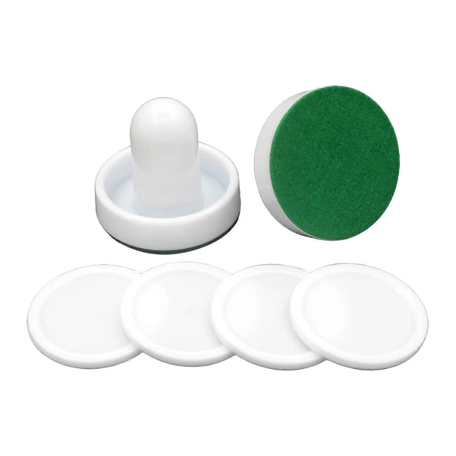 8pcs Standard Air Hockey Pushers & Pucks Set - Replacement Accessories For Game