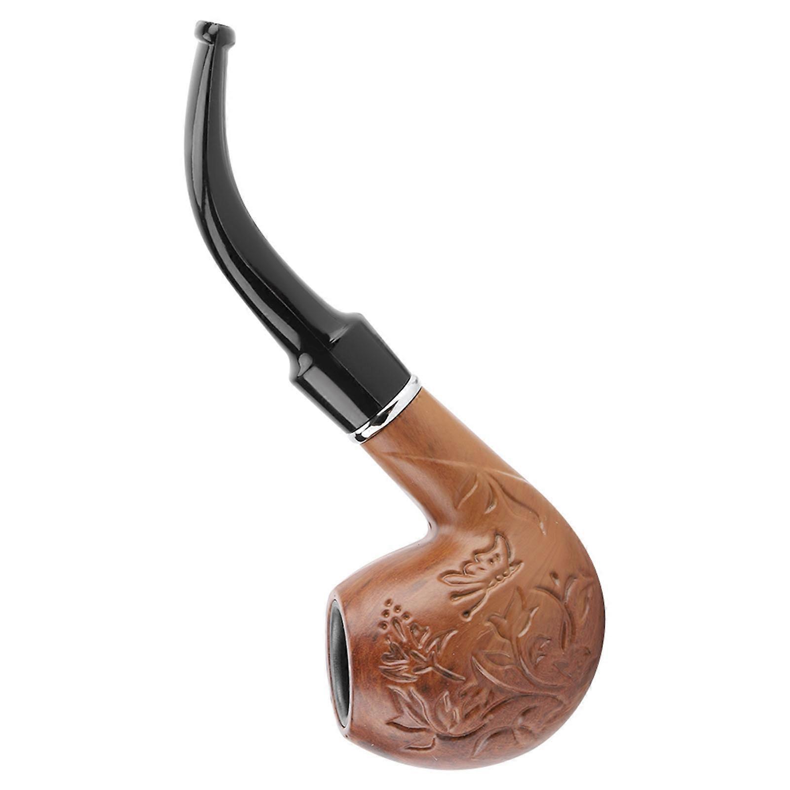 Collectible Durable Smoking Resin Pipe Carve Pattern Tobacco Cigarette Cigar Pipe