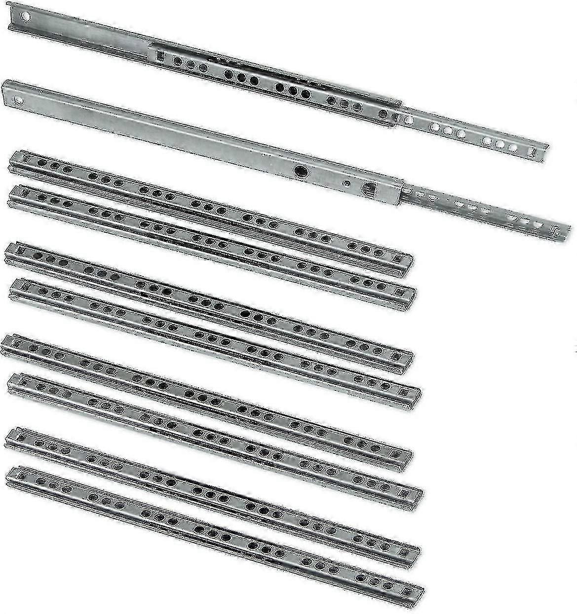 Drawer Slides 10 Pack, 185 mm long, galvanized, 17 x 278 mm 2025