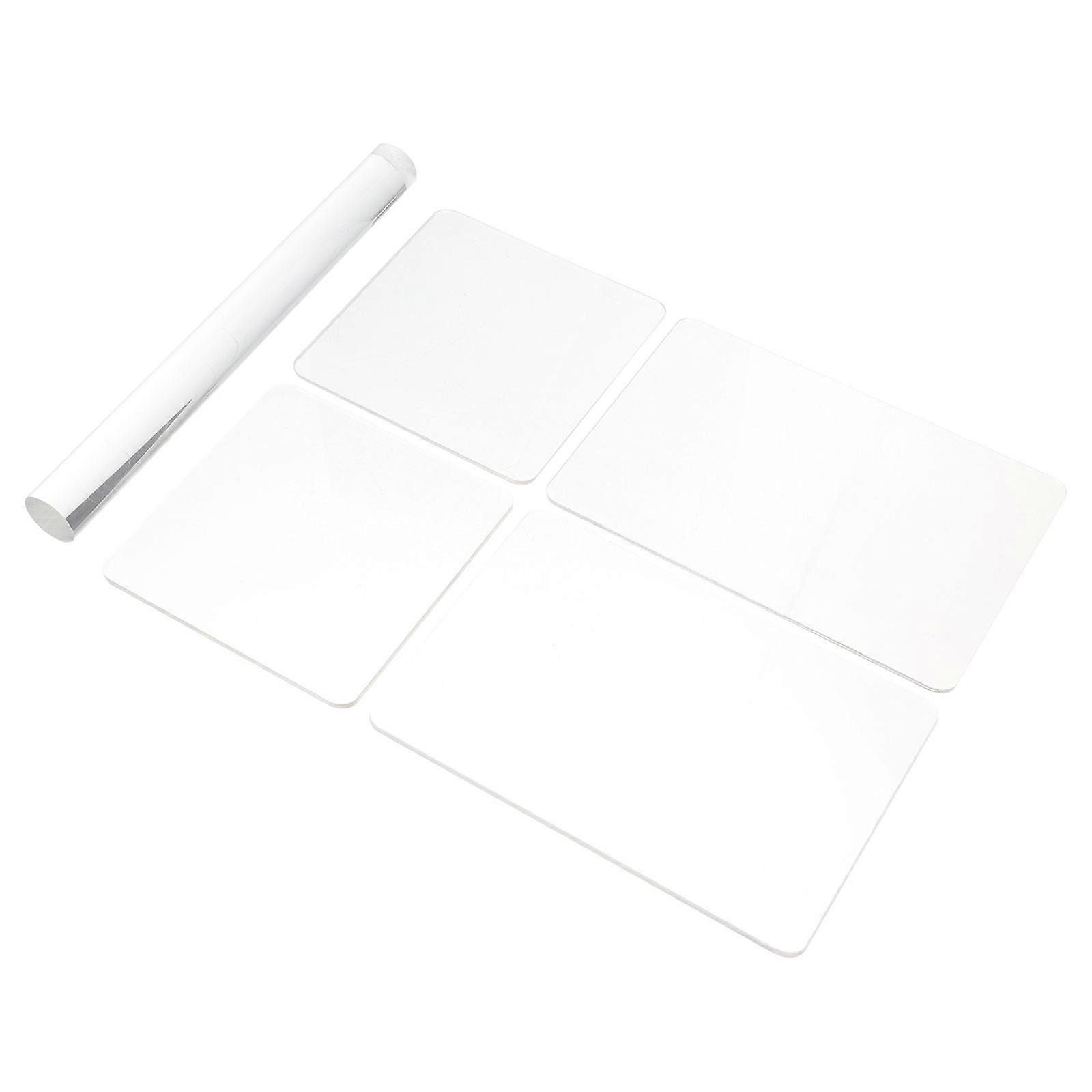 Clay Sculpting Board Clay Pressure Plate Used for DIY 2Sets Transparent Acrylic