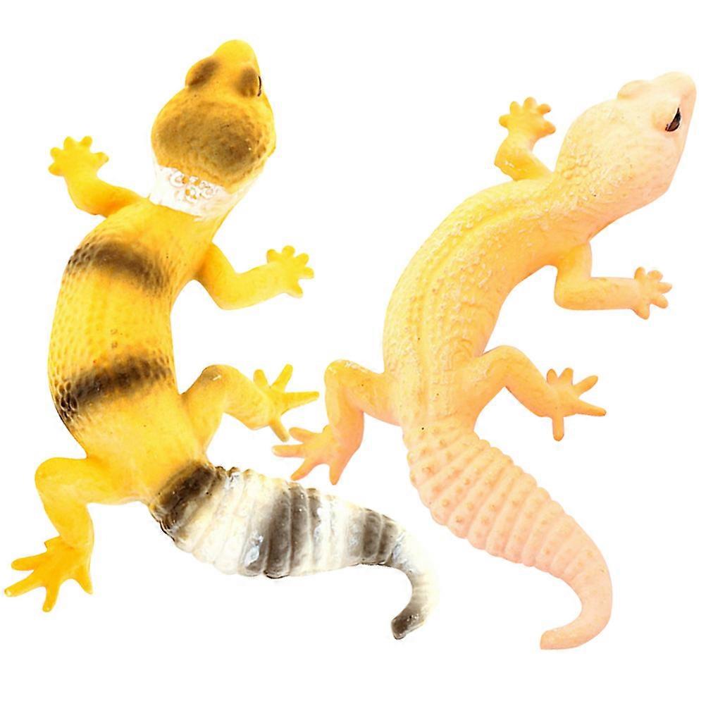 Lizard Figure Simulation Animal Model for Decor 4Pcs Small Lizard Toys