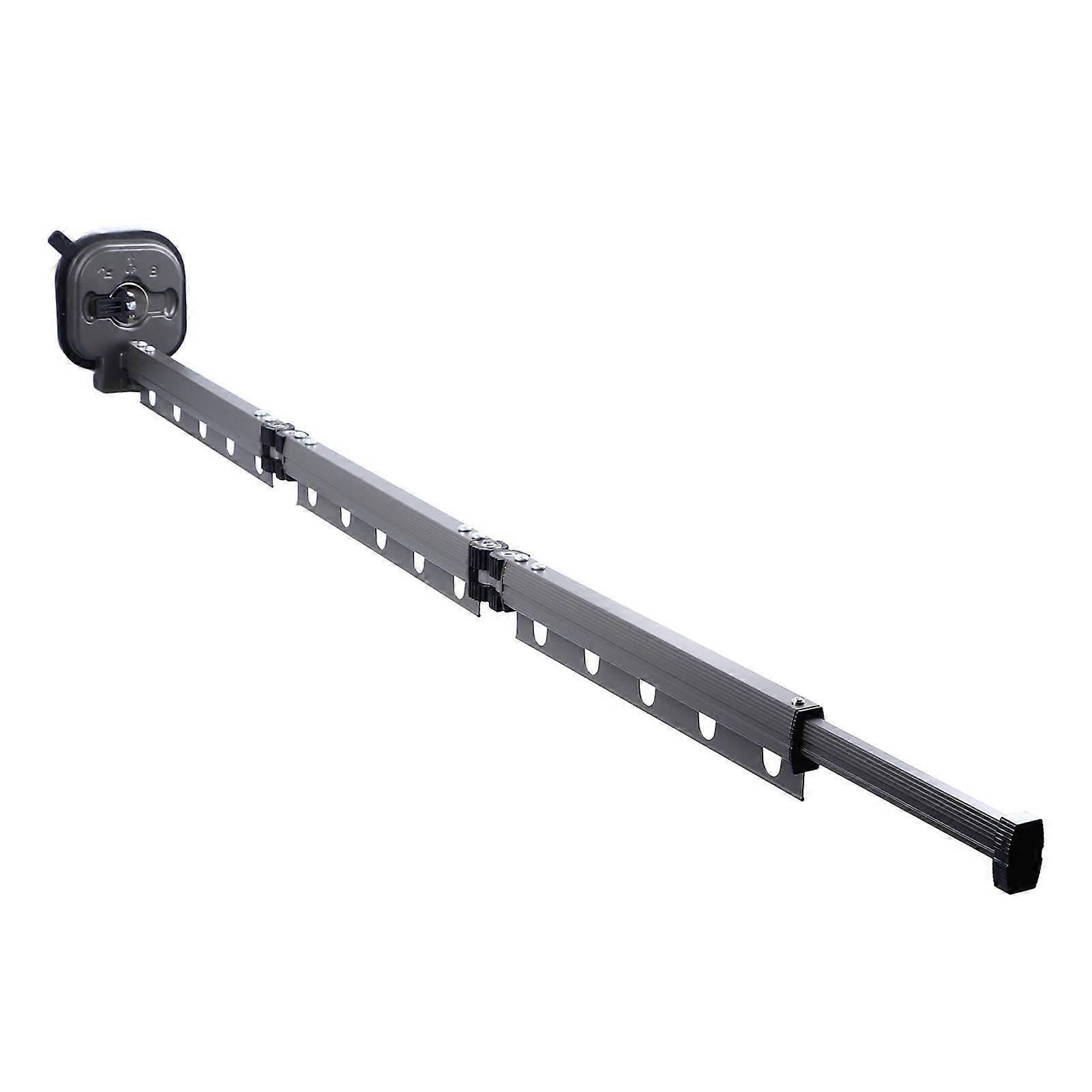 Wall Mounted Clothes Drying Rack Space Saving Laundry Clothes Rack Retractable Dryer Collapsible for Balcony Laundry Punch Free Tri Fold Grey