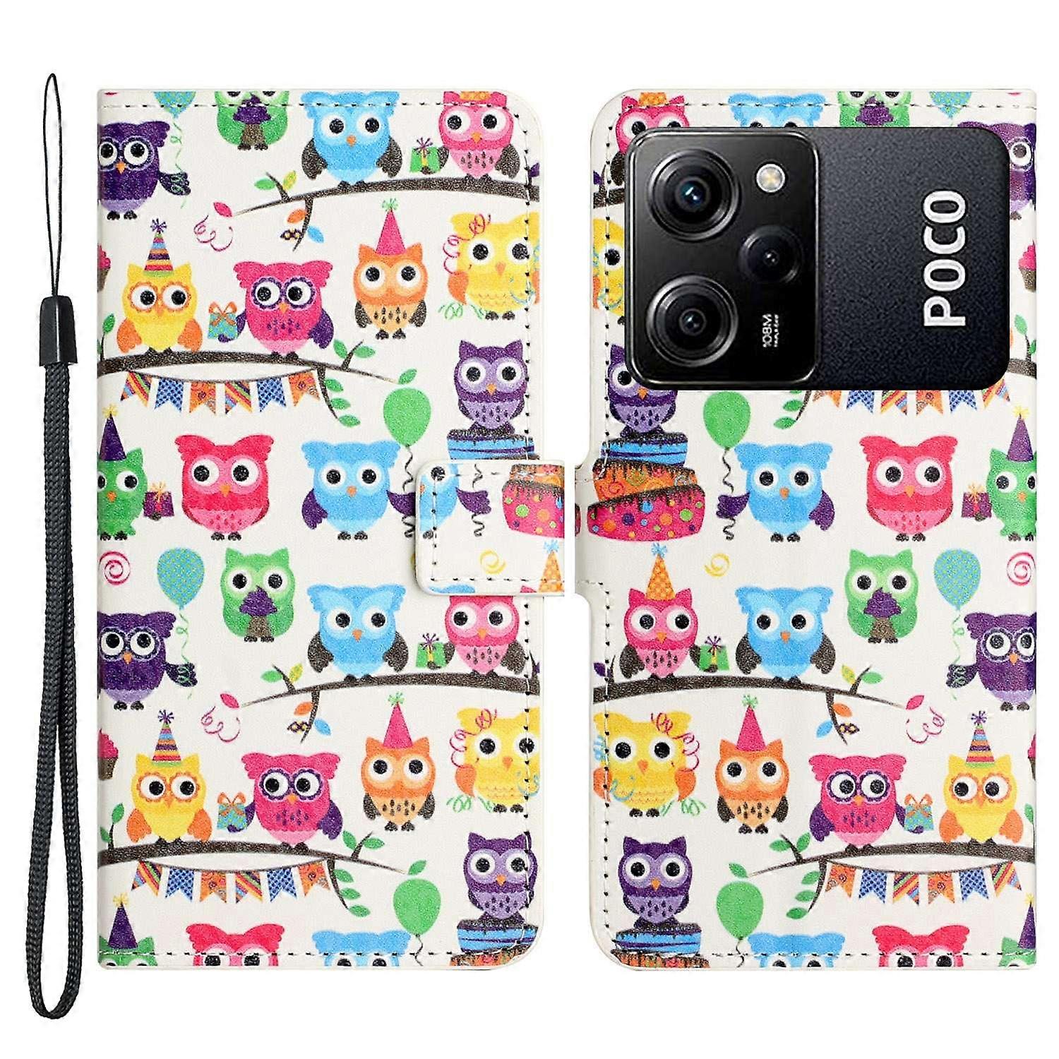 For Xiaomi Poco X5 Pro 5G/Redmi Note 12 Pro Speed 5G Phone Case PU Leather Pattern Printing Wallet S