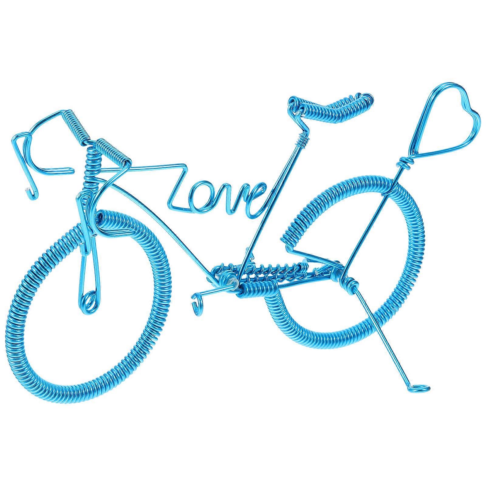 Vintage Model Craft for Desktop Decoration 5Pcs Blue Alloy