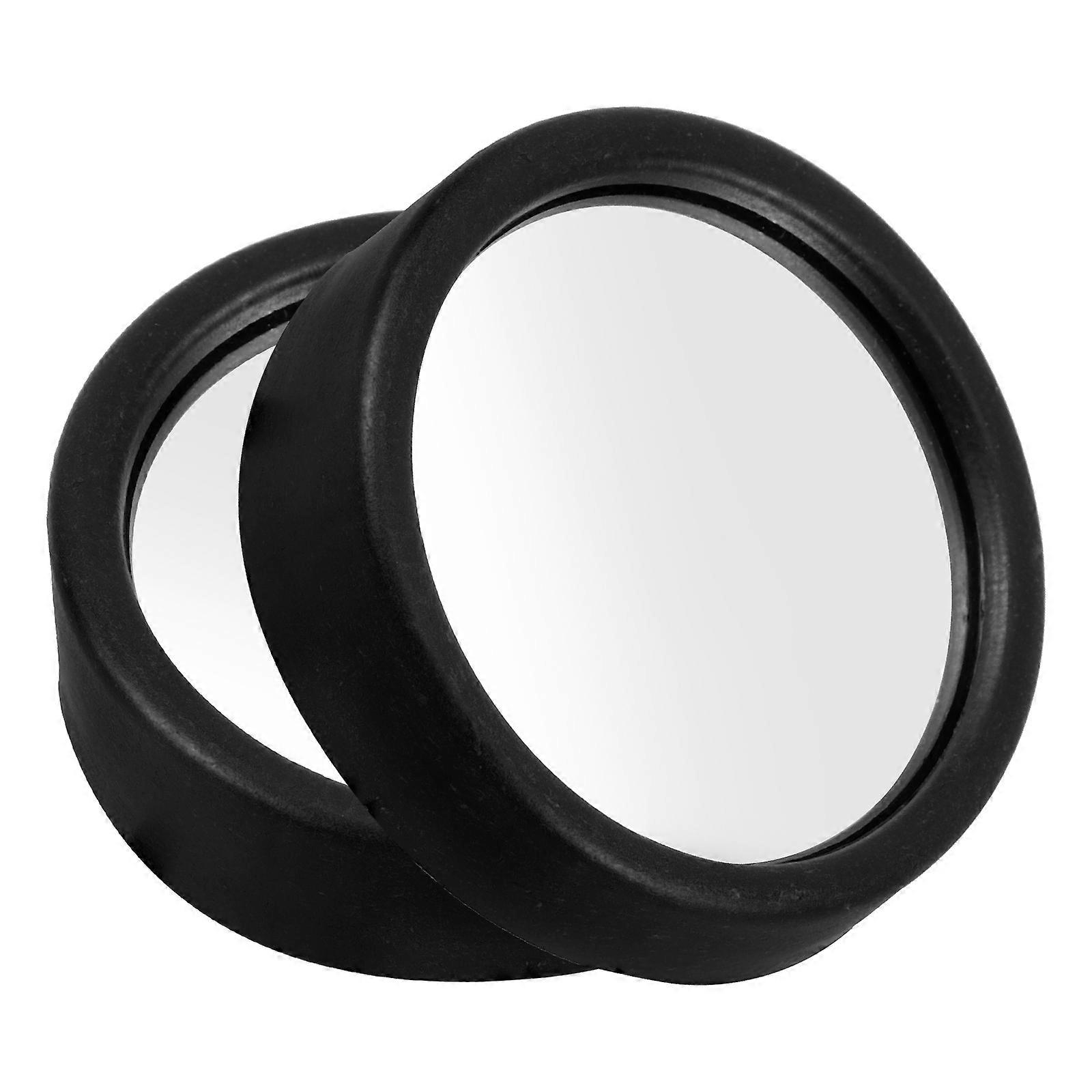 Car Rearview Mirror Blind Spot Side Mirror for Driving Black Plastic 1 Pair