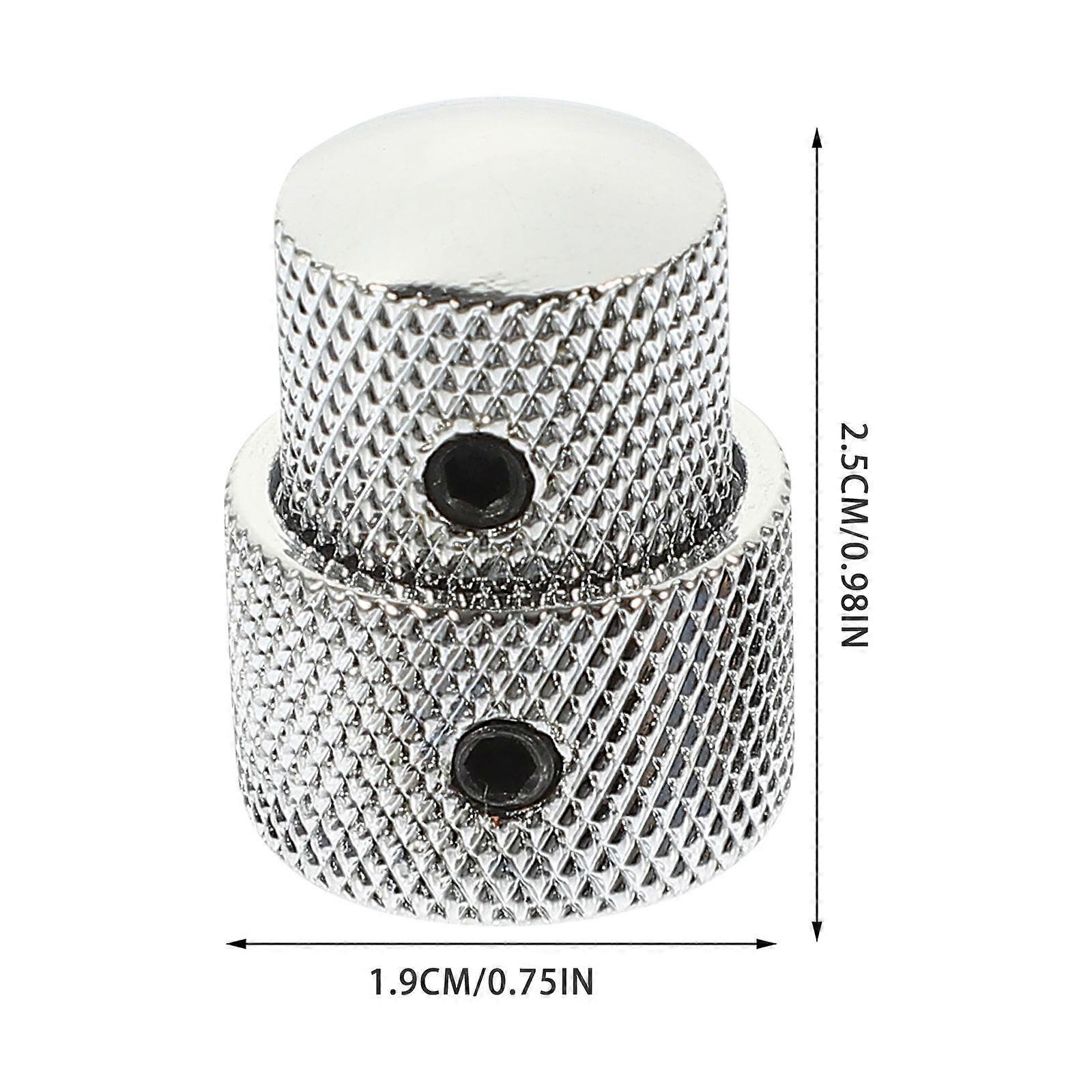 Volume Control Knob Metal Guitar Potentiometer Control Knob 4Pcs Set