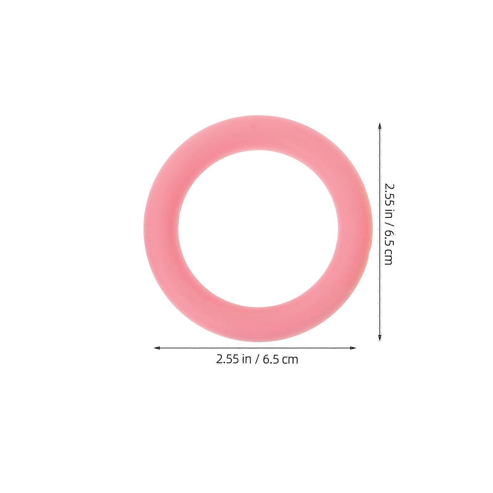 Silicone O-Rings Silicone Circle for DIY Keychain with Colored Round Circles 60Pcs