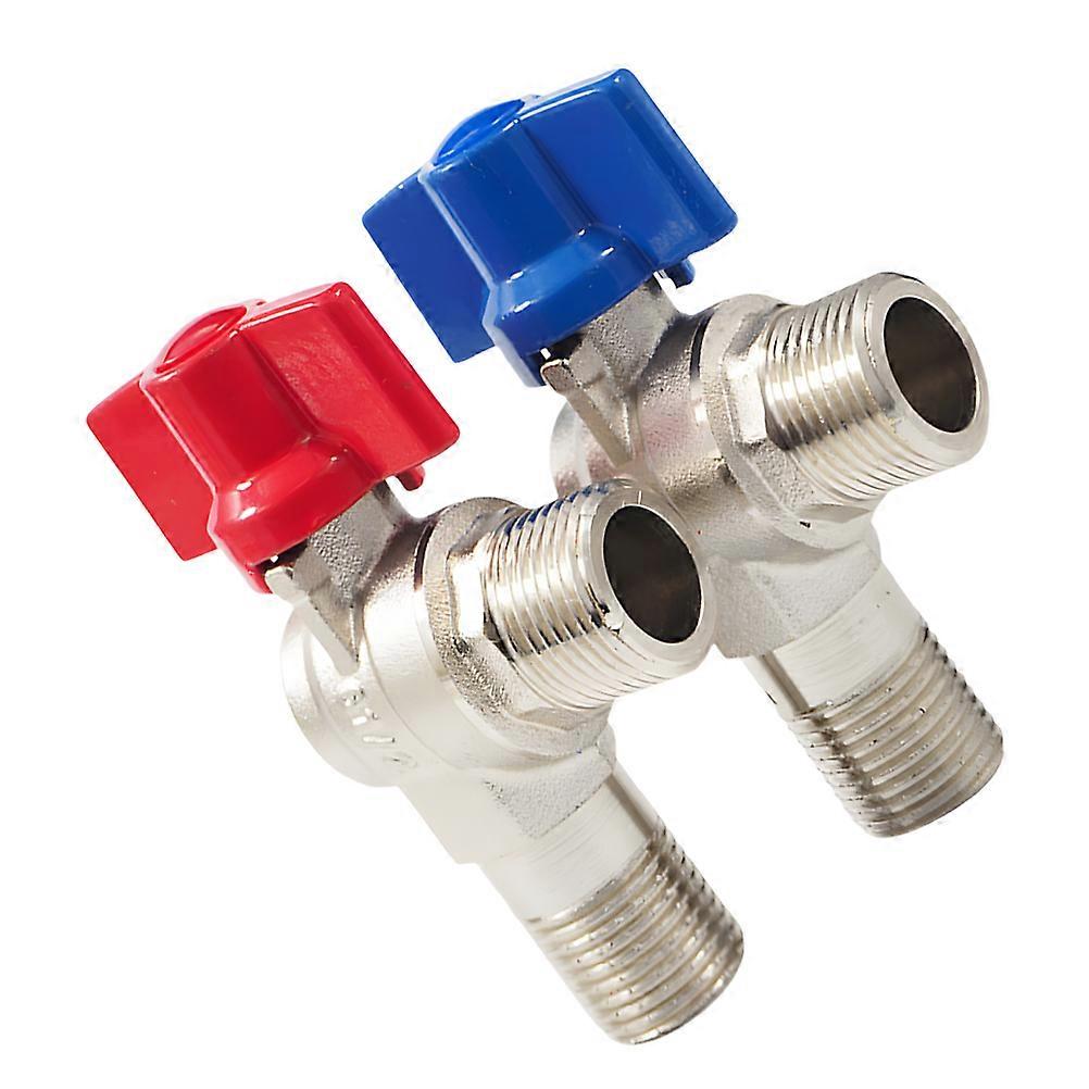Copper Pex Ball Valve for Hot and Cold Water with 8Pcs Triangle Handles