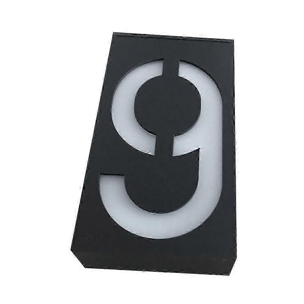 Solar Number 9 Numbers House Number Lights Door Plate Door Numbers 9
