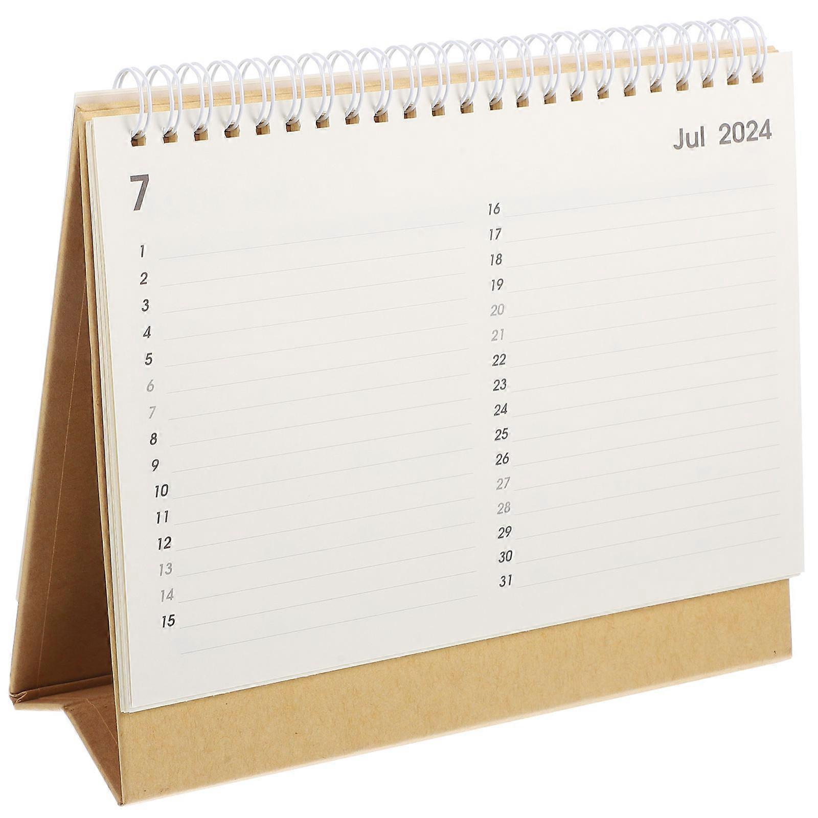 Multi Color Office Standing Calendar Decorative Desk Calendar for Daily Use