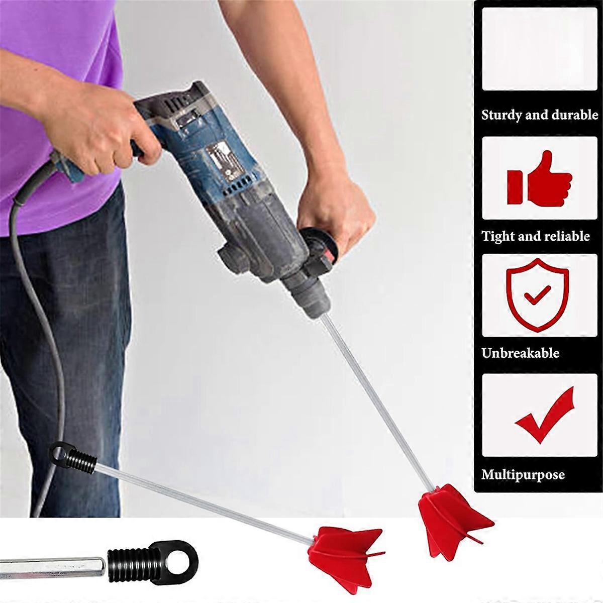 7 Pcs 12 Inch Paint Stirrer for Drill Reusable Drill Mixer Attachment