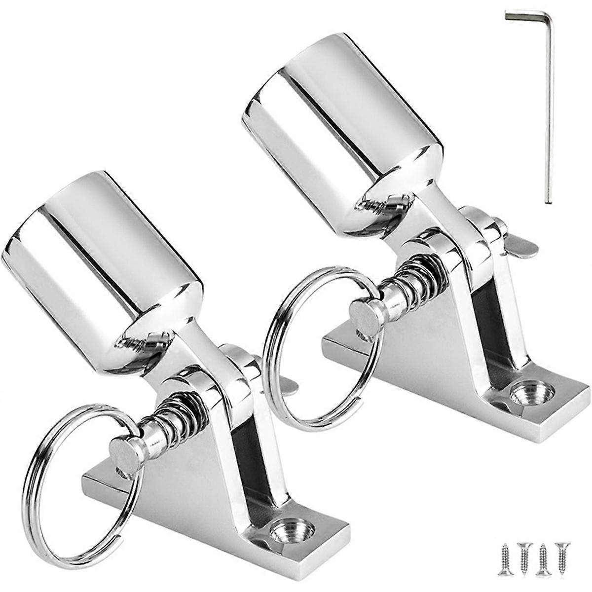 Boat Bimini Top Eye End Cap Fits 1 Inch with Bimini Top Deck Hinge