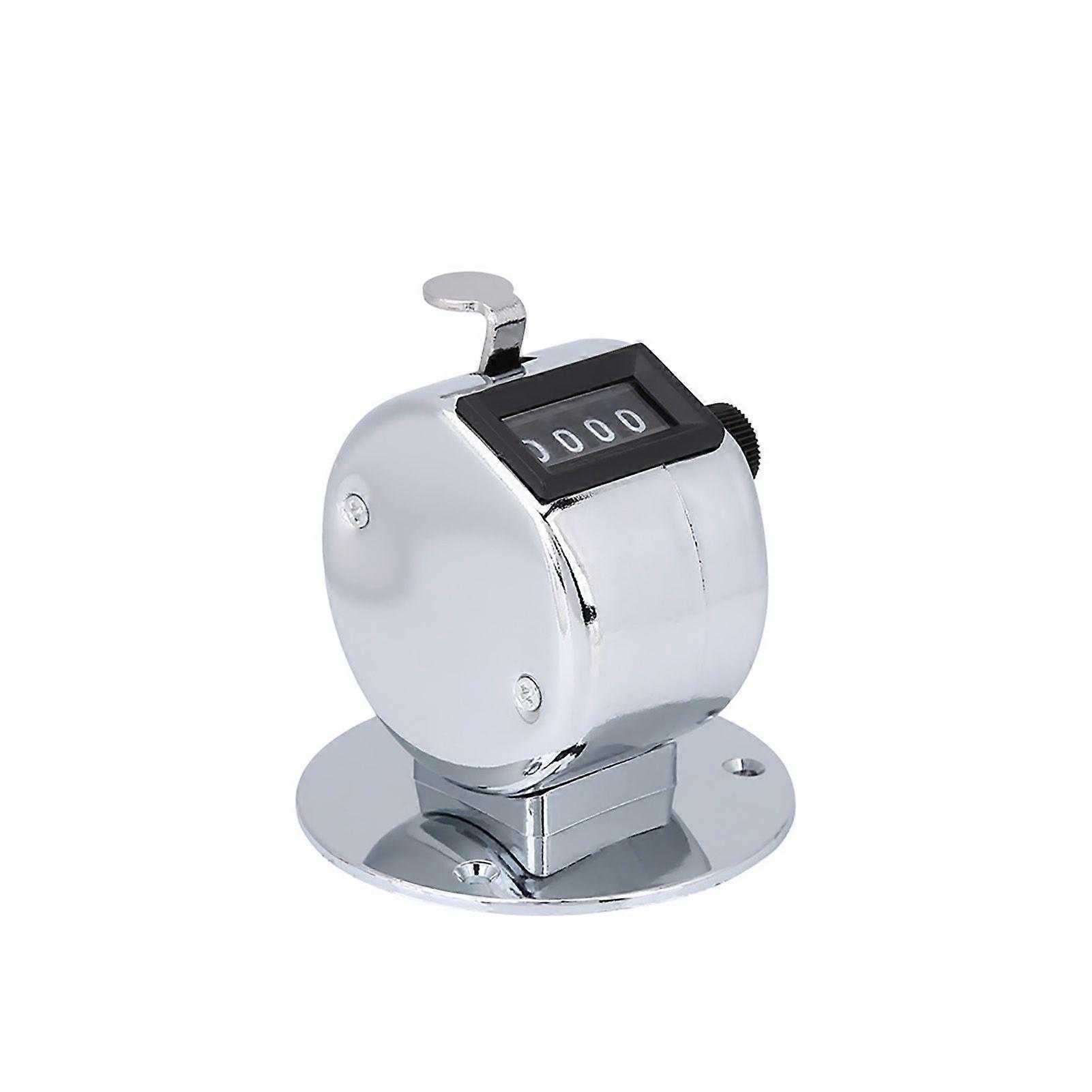 Mini Metal 4 Digit Number Handheld Hand Tally Counter for Sports Games Golf
