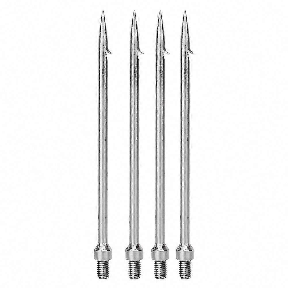 4 יחידות נירוסטה יחיד prong Harpoon Gig Gaff וו Barb דג חנית עבור דיג בחוץ להתמודד