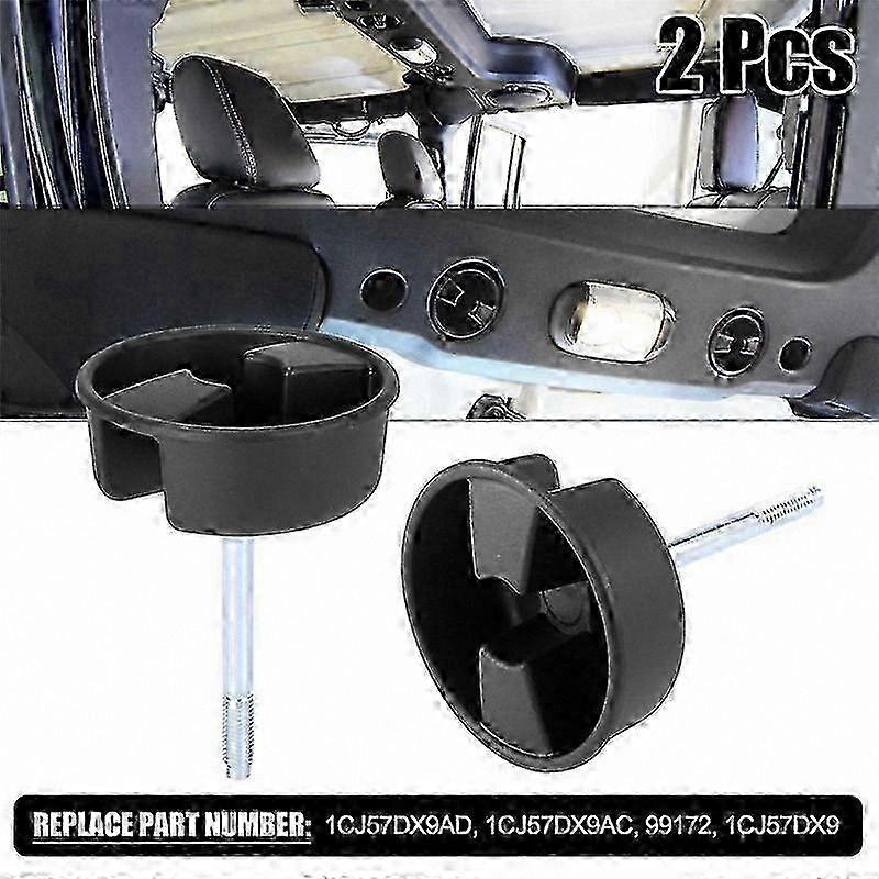 2-Pack Replacement Mounting Tabs for 2007-2017 Jeep Wrangler JK Hard Top Screw Knobs