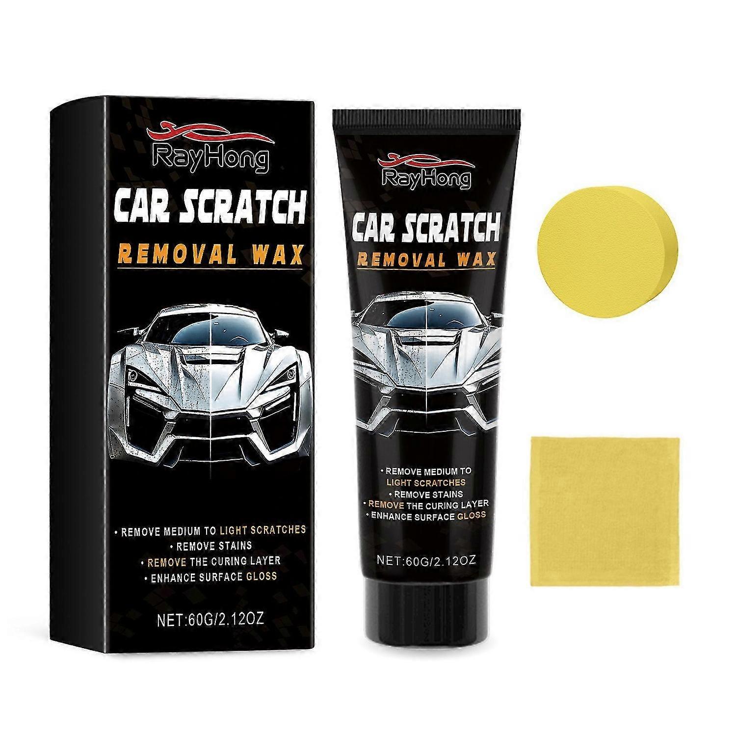 Scratch Repair Agents for Car Waterproof Lasting Auto Scratch Covering Wax with Sponge for Car Vehicles