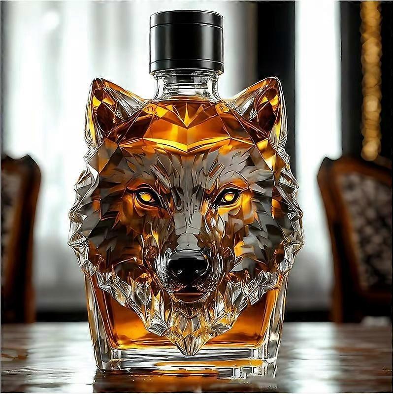 Wolf - Crested Whiskey Bottle