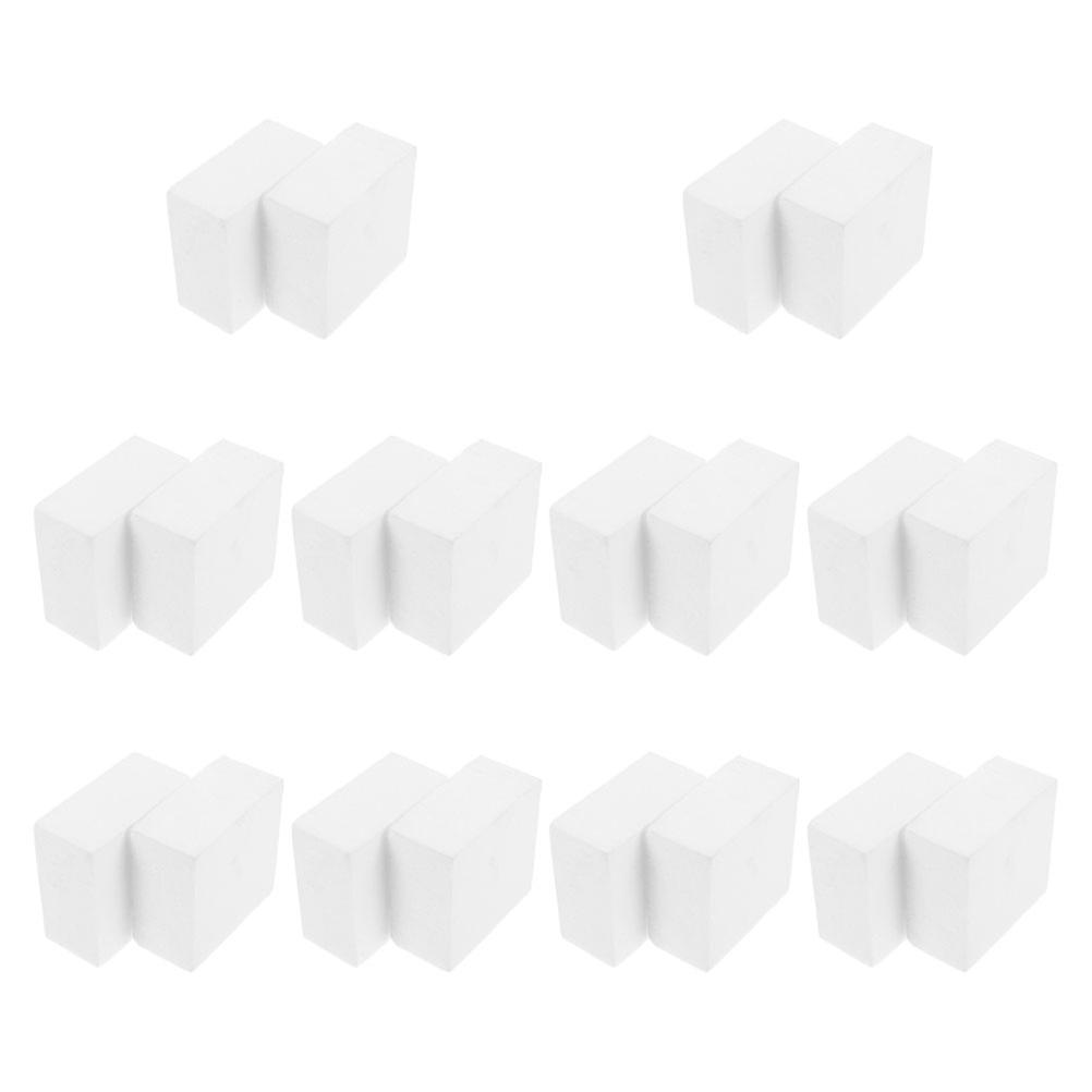 Practice Cake Dummy Foam Blocks for Decorating 20Pcs White Square Kit