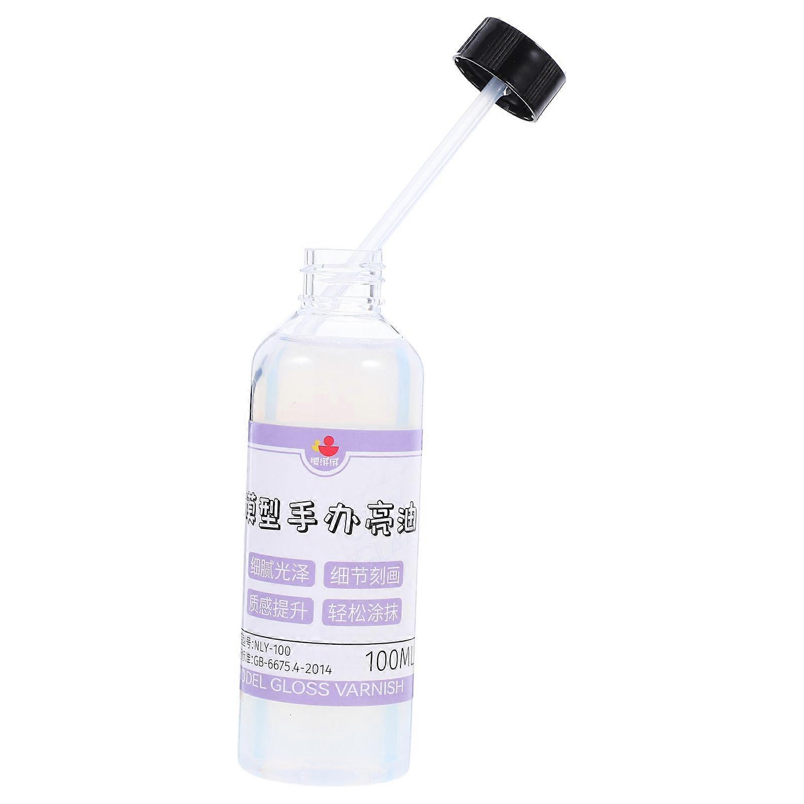 Air Dry Clay Glaze Kit for Models and Crafts with Brush 100ml