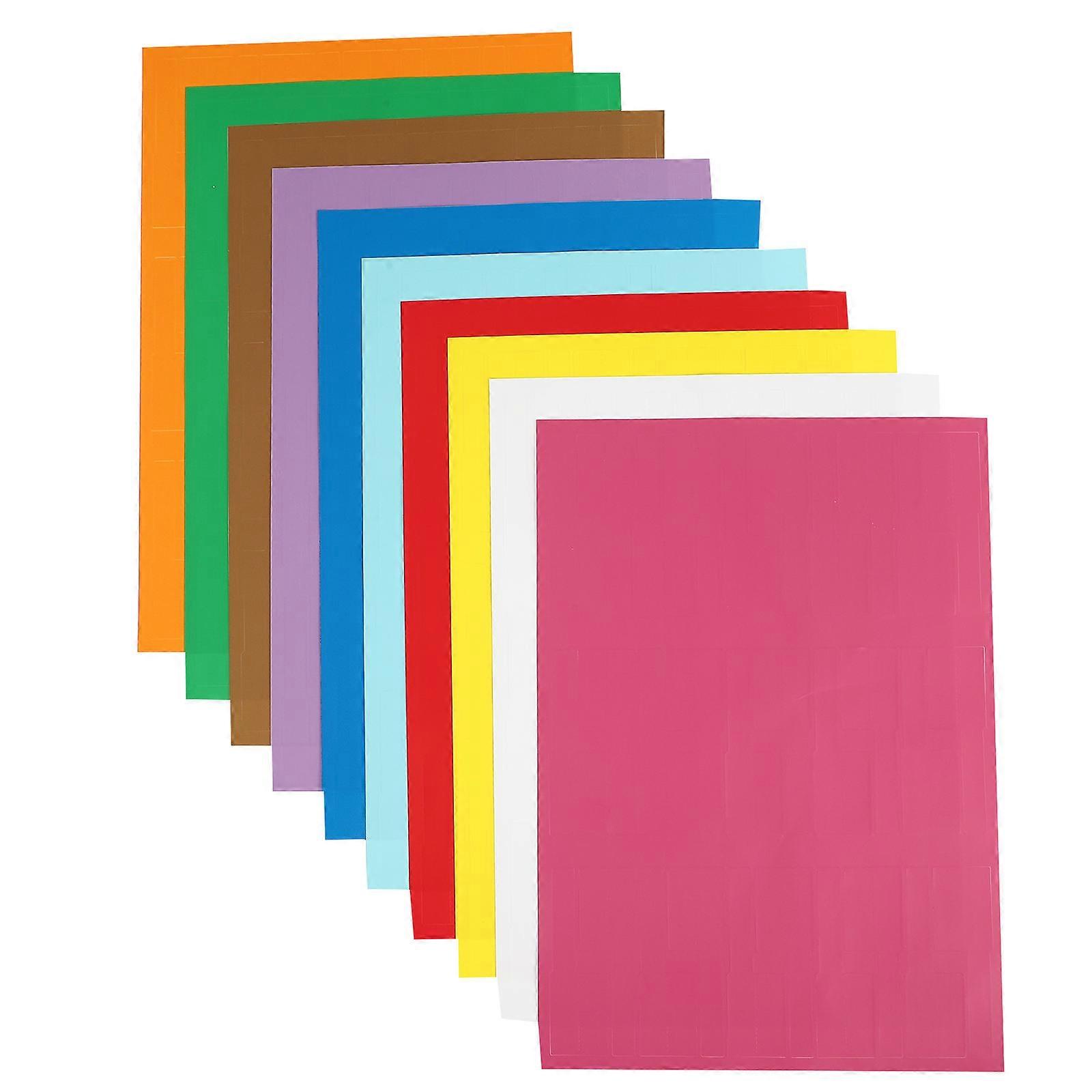 Tear Resistant Cable Labels Self-Adhesive for Cable Use 10 Sheets