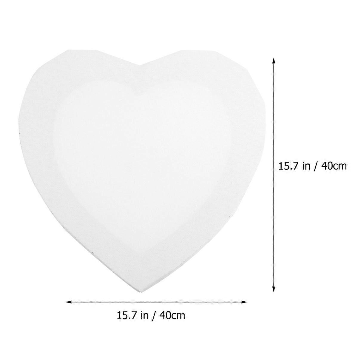 Art Creation Loving Heart Canvas Board For Drawing Indoor Use 40Cm 4Pcs